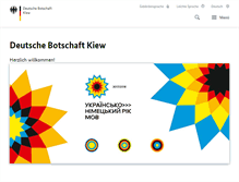 Tablet Screenshot of kiew.diplo.de