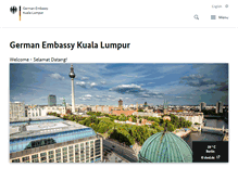 Tablet Screenshot of kuala-lumpur.diplo.de