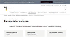 Desktop Screenshot of konsularinfo.diplo.de