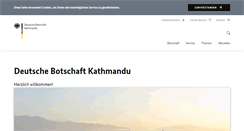 Desktop Screenshot of kathmandu.diplo.de