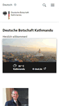 Mobile Screenshot of kathmandu.diplo.de