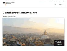 Tablet Screenshot of kathmandu.diplo.de