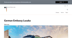 Desktop Screenshot of lusaka.diplo.de