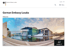 Tablet Screenshot of lusaka.diplo.de