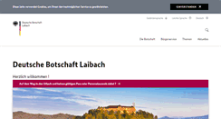 Desktop Screenshot of laibach.diplo.de