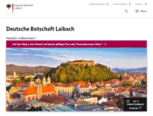 Tablet Screenshot of laibach.diplo.de