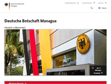 Tablet Screenshot of managua.diplo.de