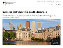 Tablet Screenshot of niederlande.diplo.de