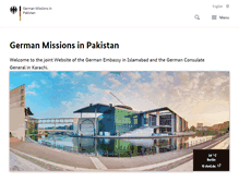 Tablet Screenshot of pakistan.diplo.de
