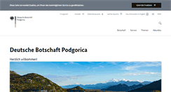 Desktop Screenshot of podgorica.diplo.de