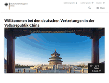 Tablet Screenshot of china.diplo.de