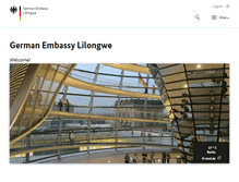 Tablet Screenshot of lilongwe.diplo.de