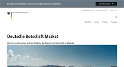 Desktop Screenshot of maskat.diplo.de