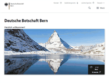 Tablet Screenshot of bern.diplo.de