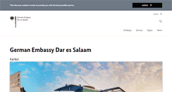 Desktop Screenshot of daressalam.diplo.de