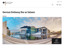 Tablet Screenshot of daressalam.diplo.de