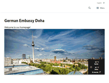 Tablet Screenshot of doha.diplo.de