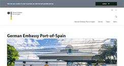 Desktop Screenshot of port-of-spain.diplo.de