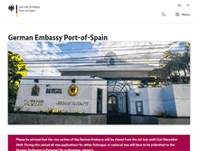 Tablet Screenshot of port-of-spain.diplo.de