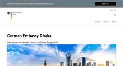 Desktop Screenshot of dhaka.diplo.de