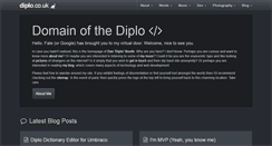 Desktop Screenshot of diplo.co.uk